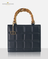 The Bellini Handbag - NAVY BLUE